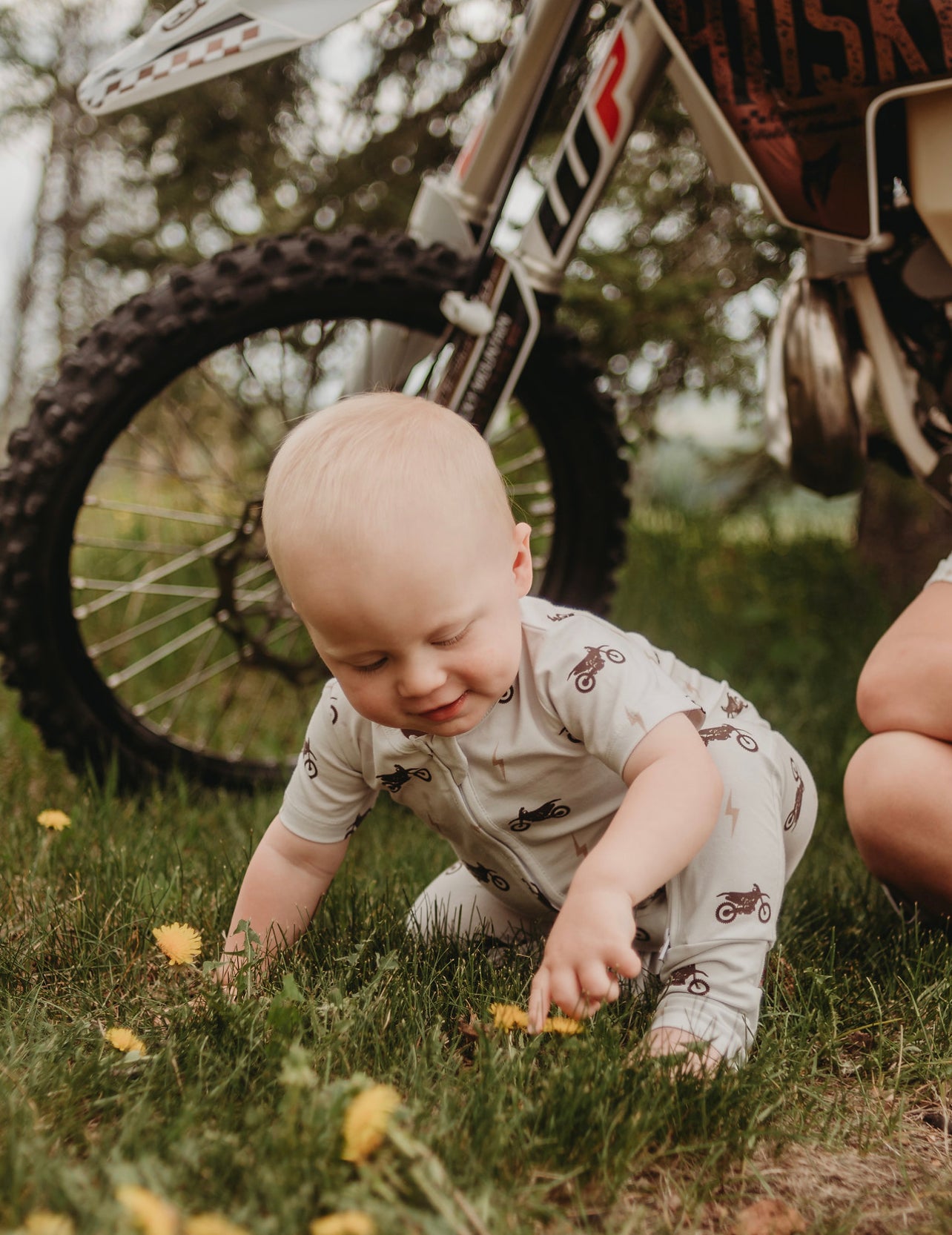 Little Aspen Baby - Full Throttle Short Sleeve Romper