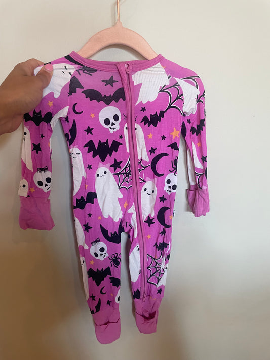 KB - Consignment - Little Sleepies Spooky Pink Sleeper - 0-3M
