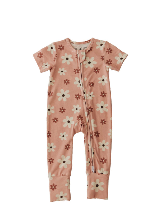 Little Aspen Baby - Daisy Dreams Short Sleeve Romper