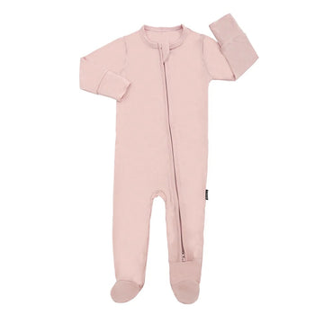 Belan.J - Footed Zipper Sleeper - Rose Quartz