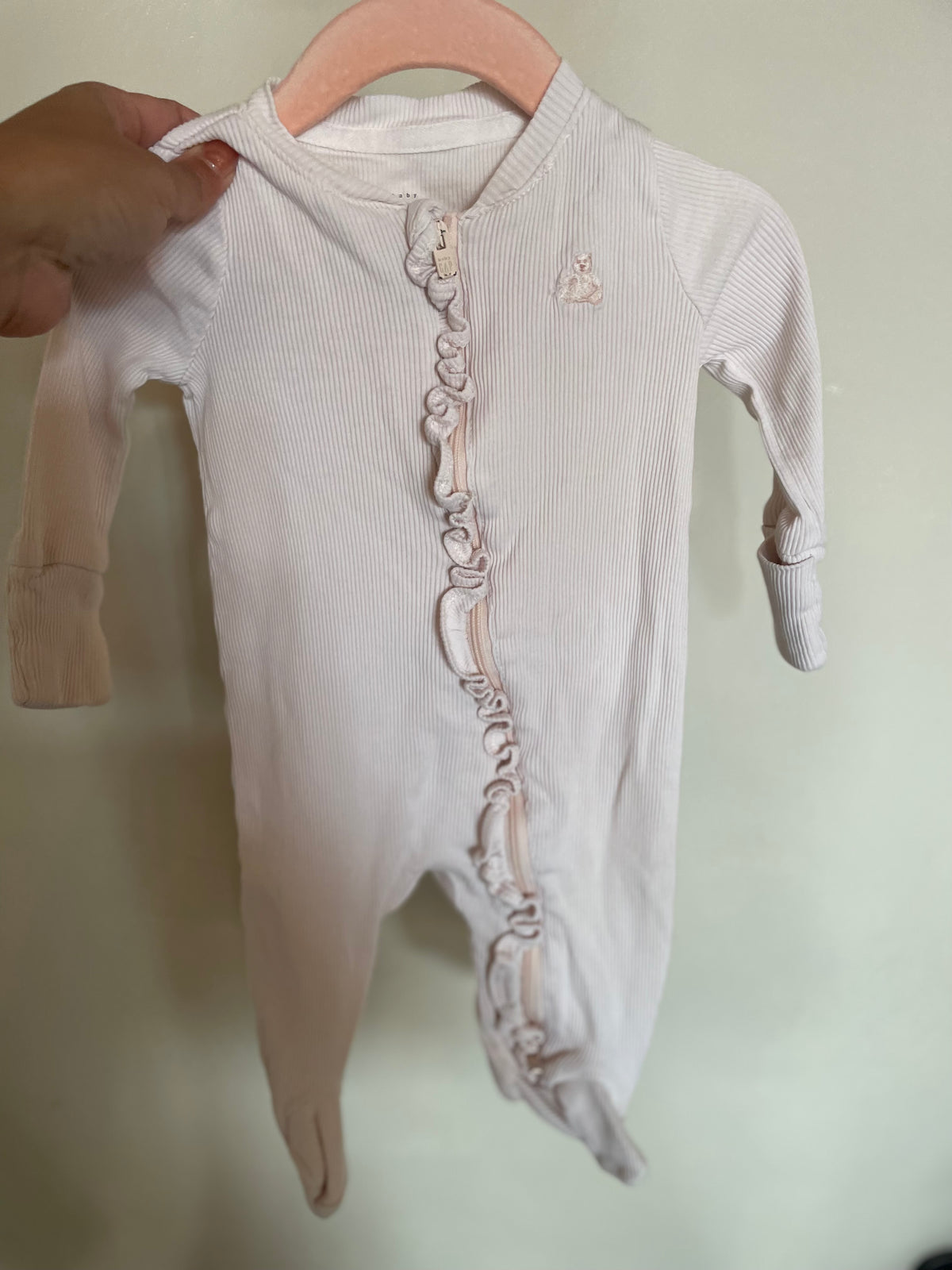 GR - Consignment - Baby Gap Pink Teddy Sleeper - 0-3 M