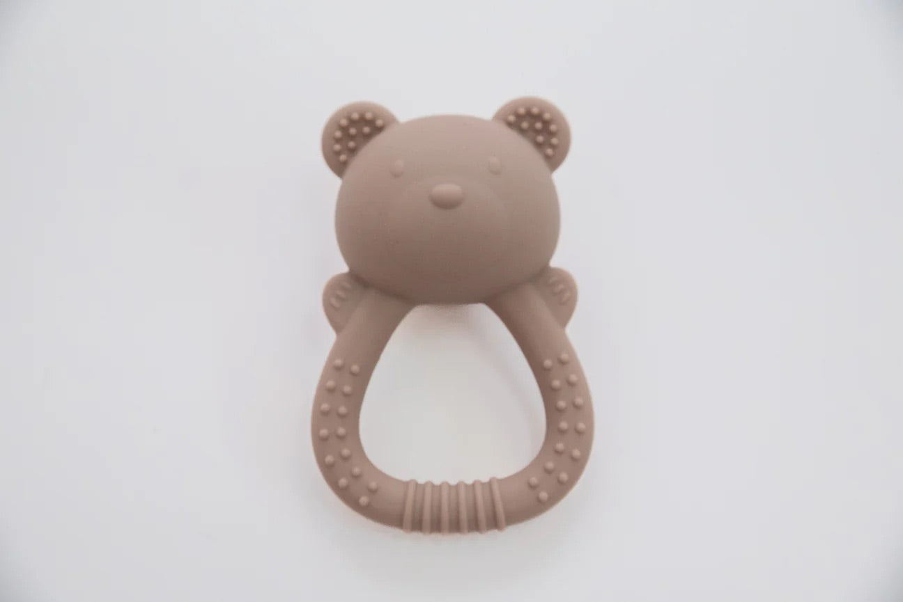 Hallington - Soft silicone Bear Rattle Teether