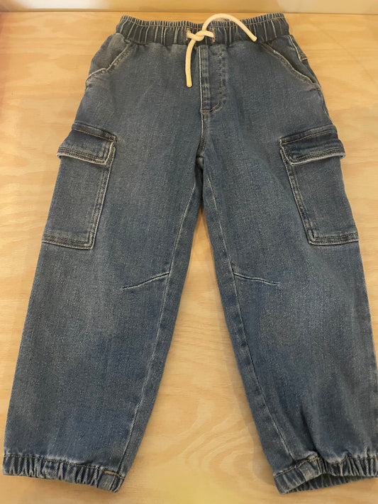 LK - Consignment - NWT Zara Cargo Jeans - 4T