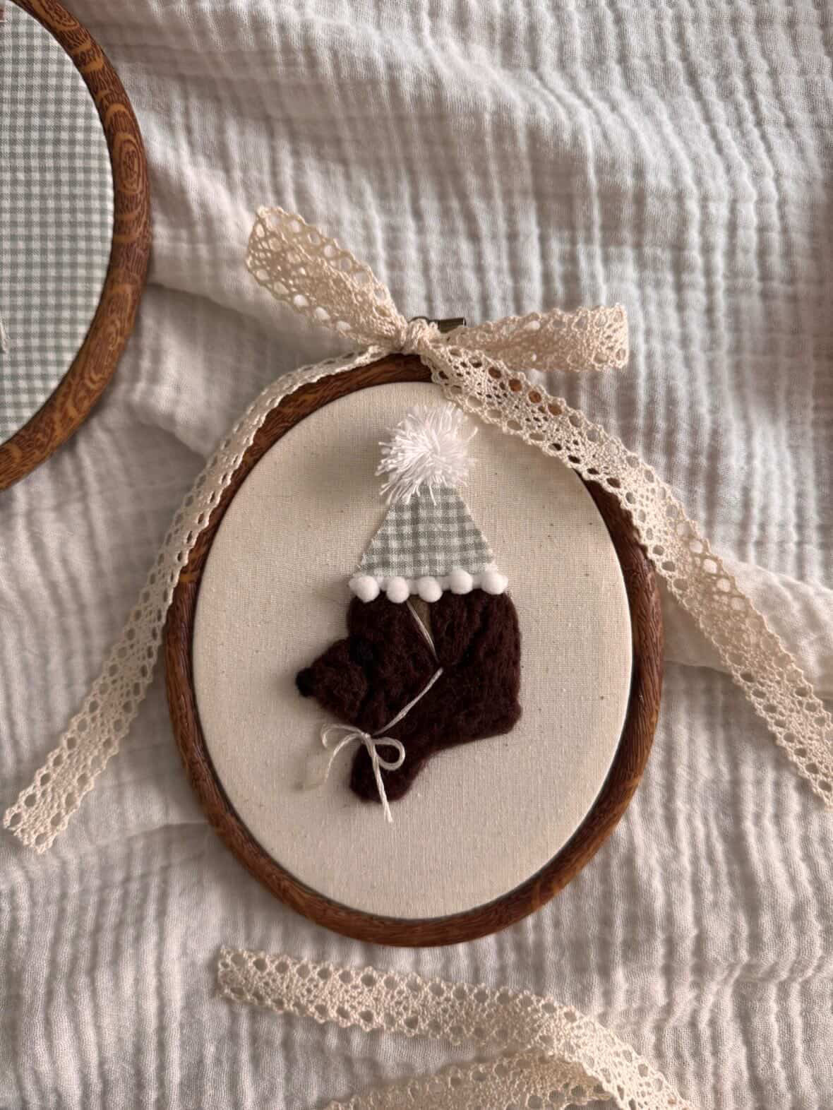 Pre Order - Stitched Keepsakes Co - Felted Party Puppy