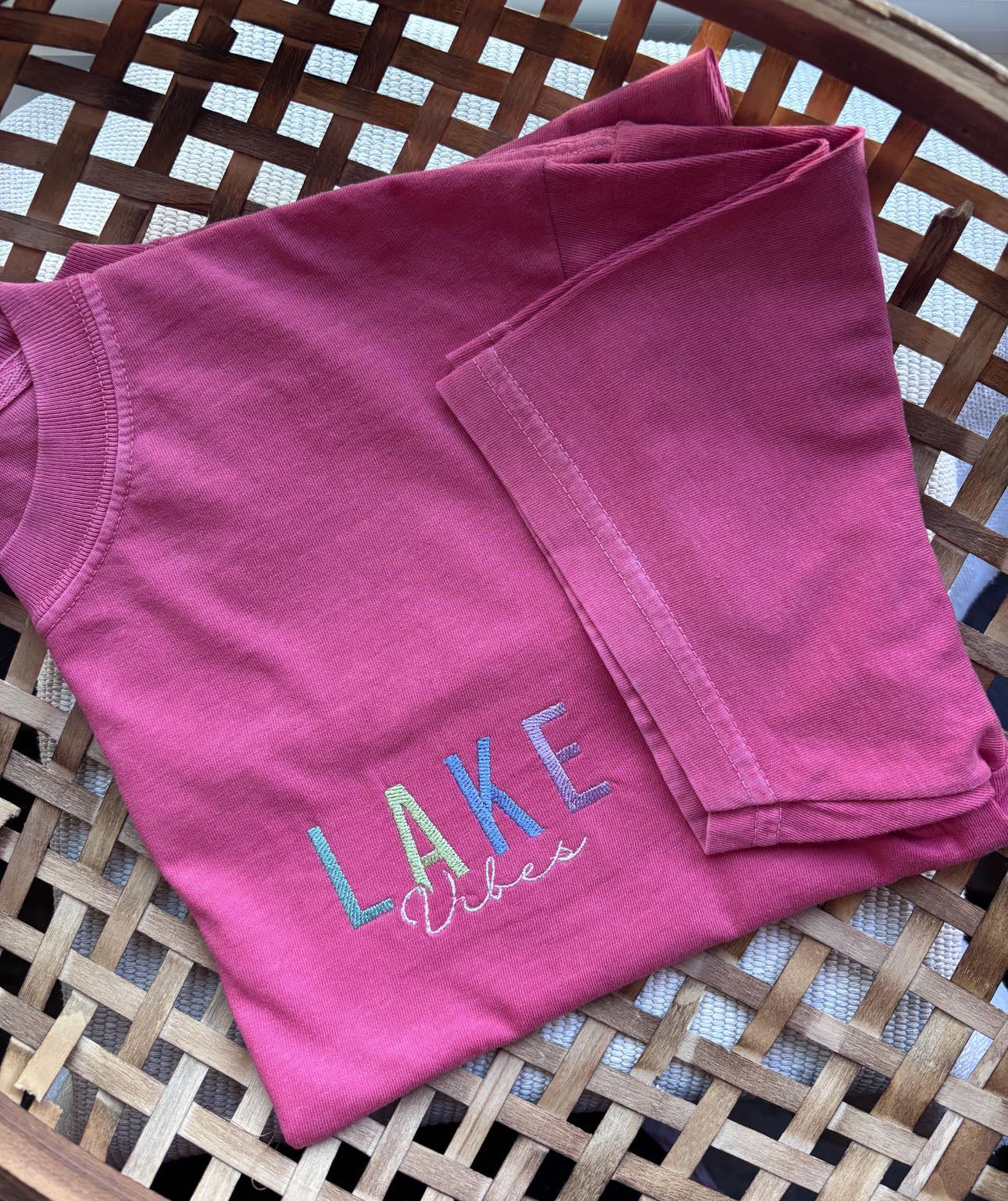 Teddy Little Apparel - Lake Vibes Tee - Pink