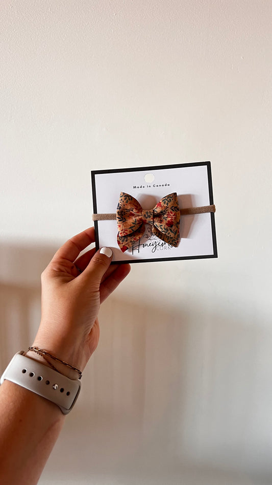 Honeycomb Cork - Darla Bow - Headband - Autumn Cork