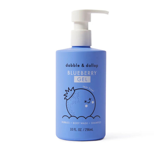 Dabble & Dollop - All-Natural Blueberry Shampoo, Body Wash & Bubbles