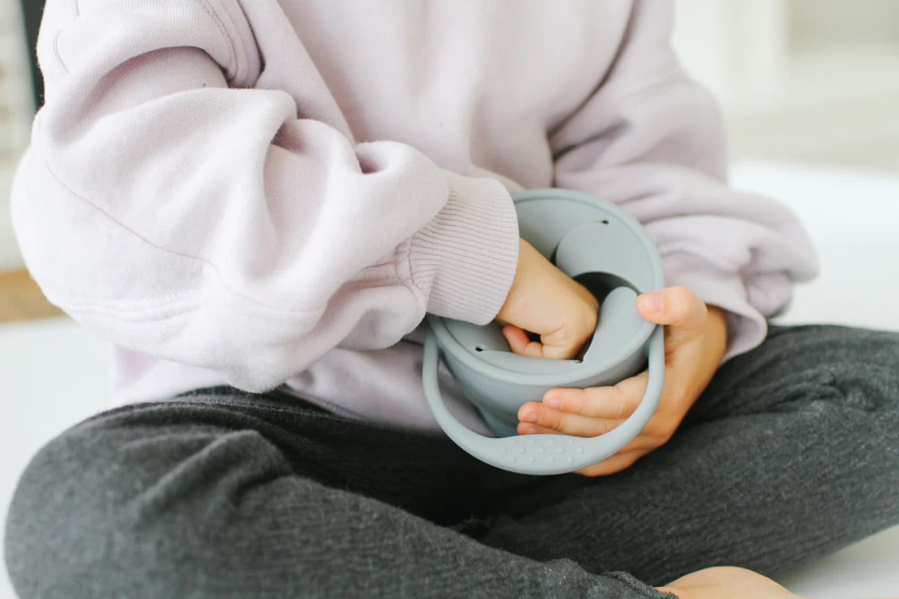 Hallington - Collapsible Silicone Snack Cup - Pebble