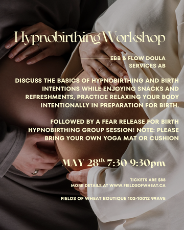 Hypnobirthing Workshop with Amanda (May 28th)