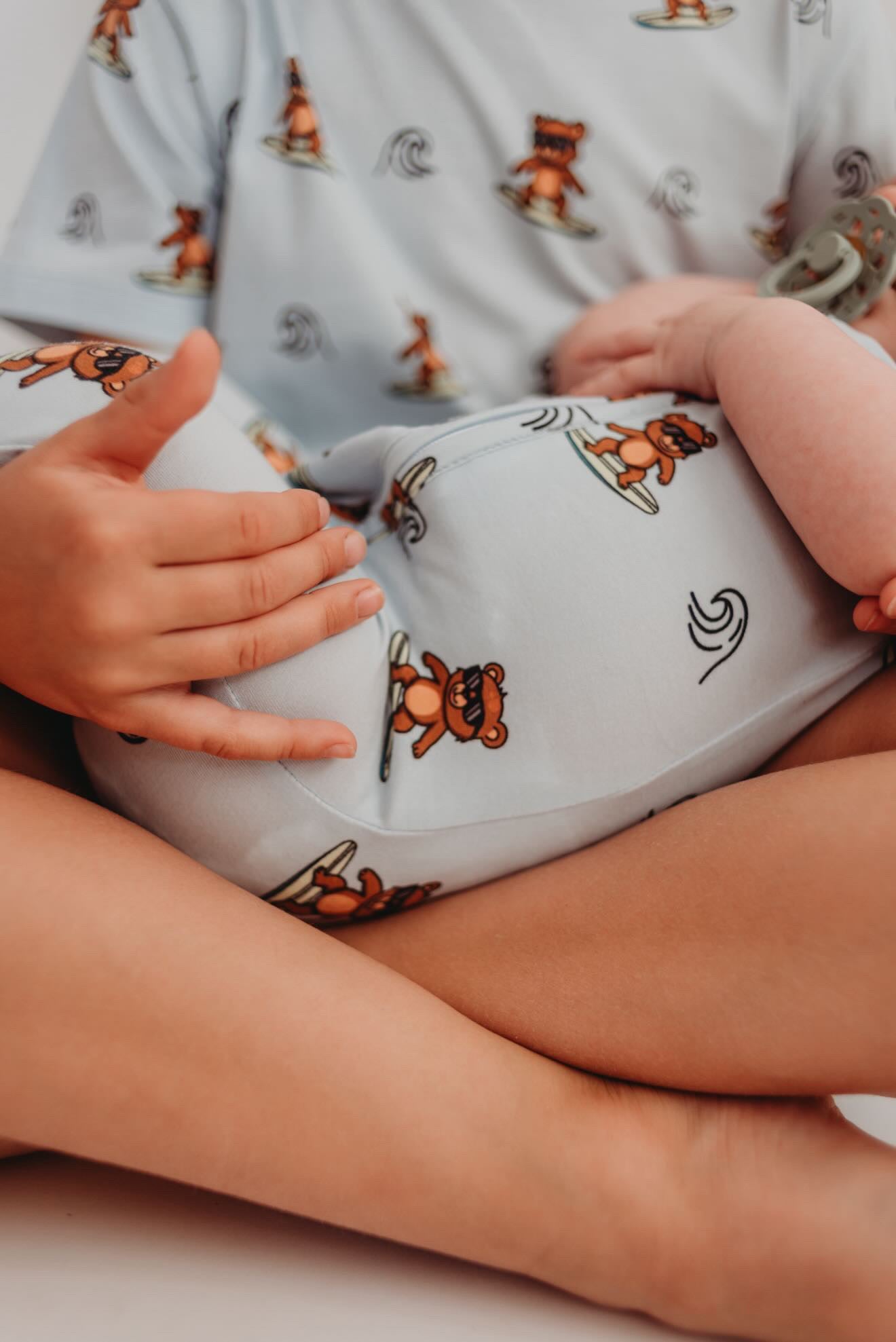 Little Aspen Baby - Salty Bear Short Sleeve Romper