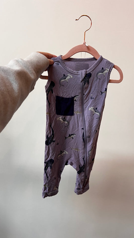 Trendy & Chic - Kyte Baby - 12-18M - Purple Shark