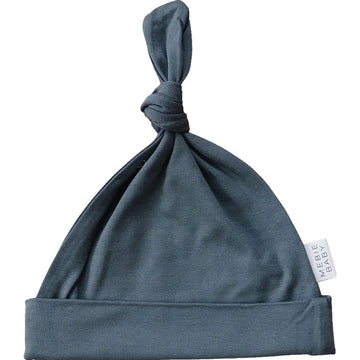 Mebie Baby - Charcoal Newborn Knot Hat