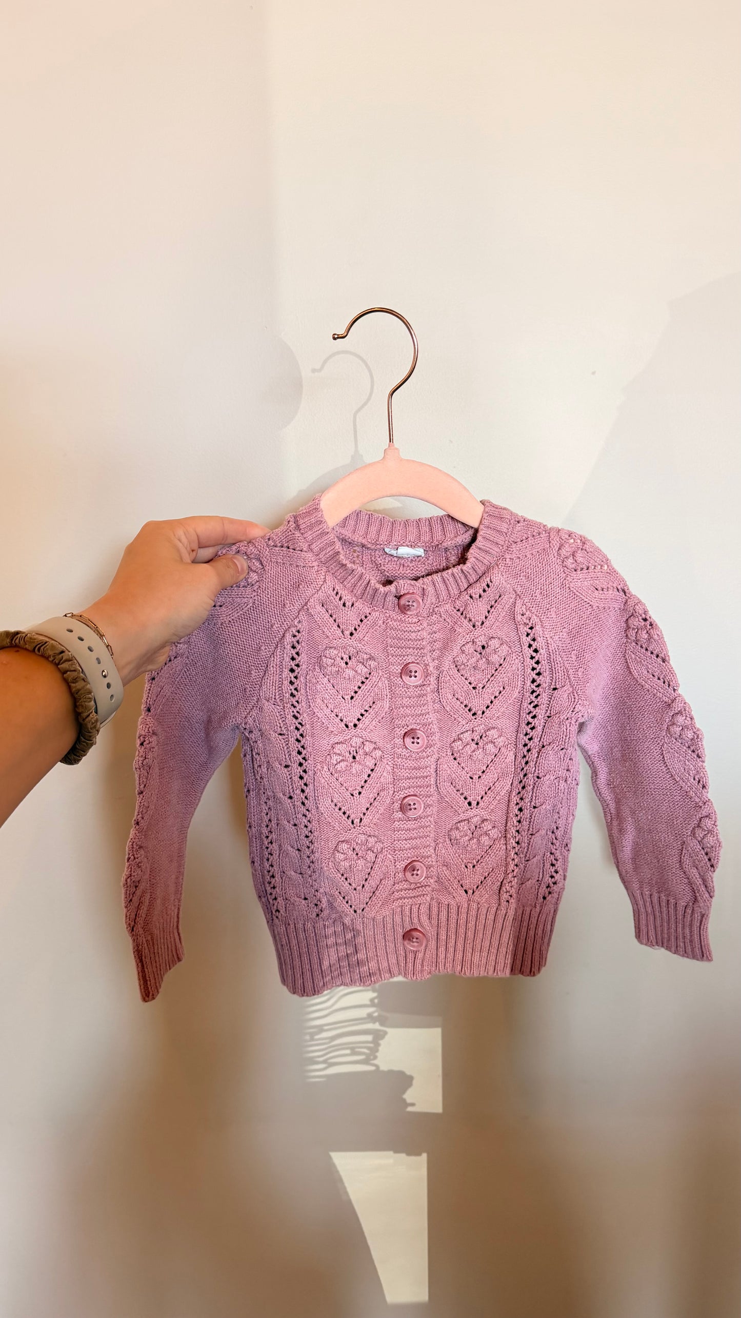 GR - Consignment - Jamie Kay Purple Knit Cardigan 1Y