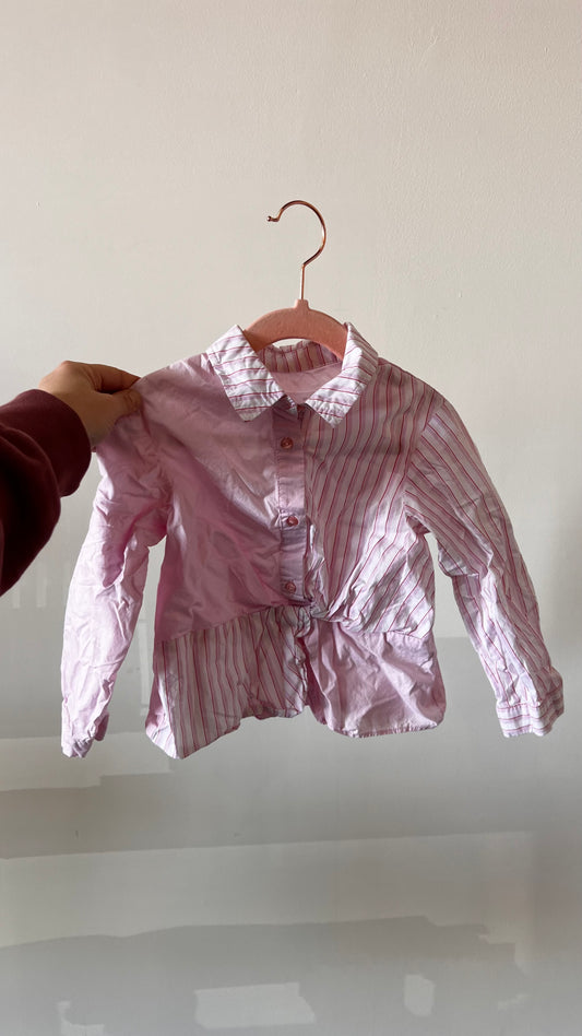 MR - Consignment - Zara Pink Button Up Shirt 3-4Y