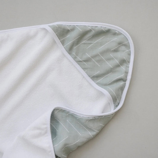 Mebie Baby - Desert Sage Muslin Hooded Towel