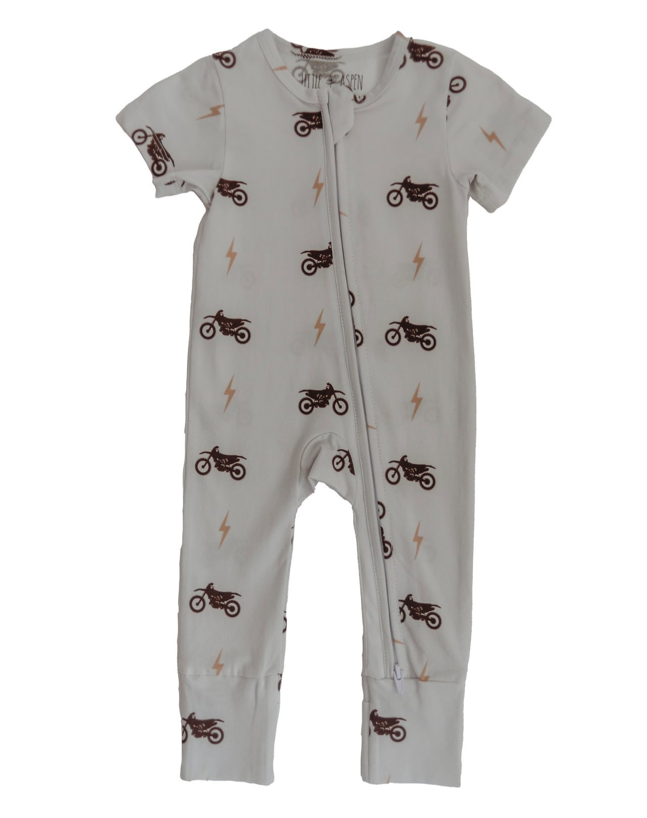 Little Aspen Baby - Full Throttle Short Sleeve Romper