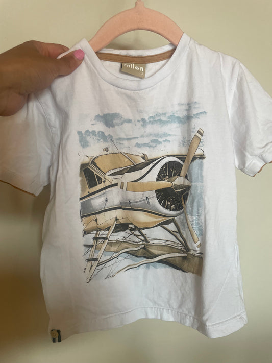 CD-Consignment- Milon Airplane  T- shirt - 3T