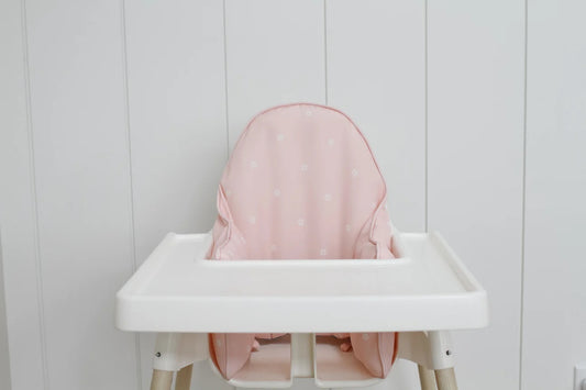 Hallington - Ikea Antilop Highchair Cushion Cover - Pink Floral