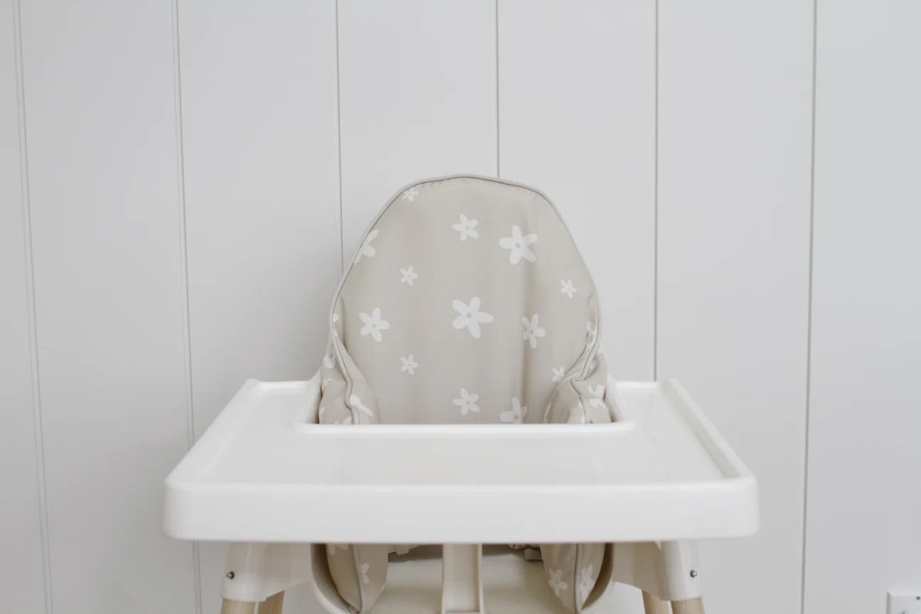 Hallington - Ikea Antilop Highchair Cushion Cover - Boho Daisy Floral