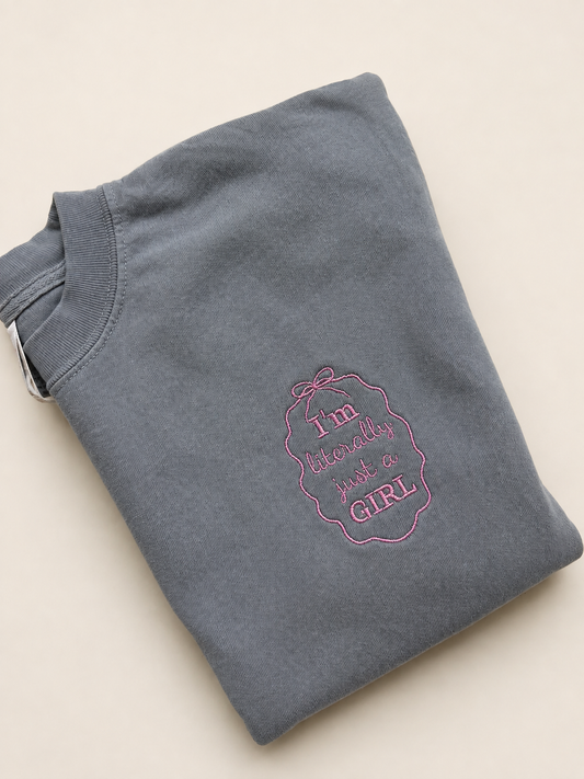 Teddy Little - Just a Girl - Grey Women’s Tee