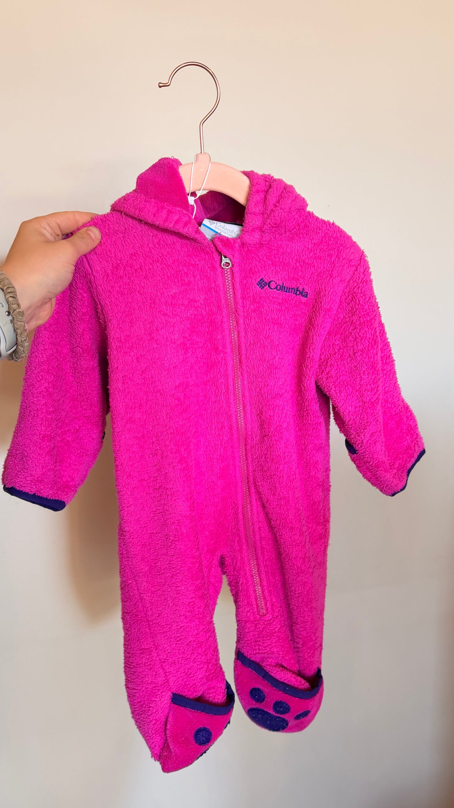 CM Consignment - Columbia Fleece Bunting Suit 3-6M