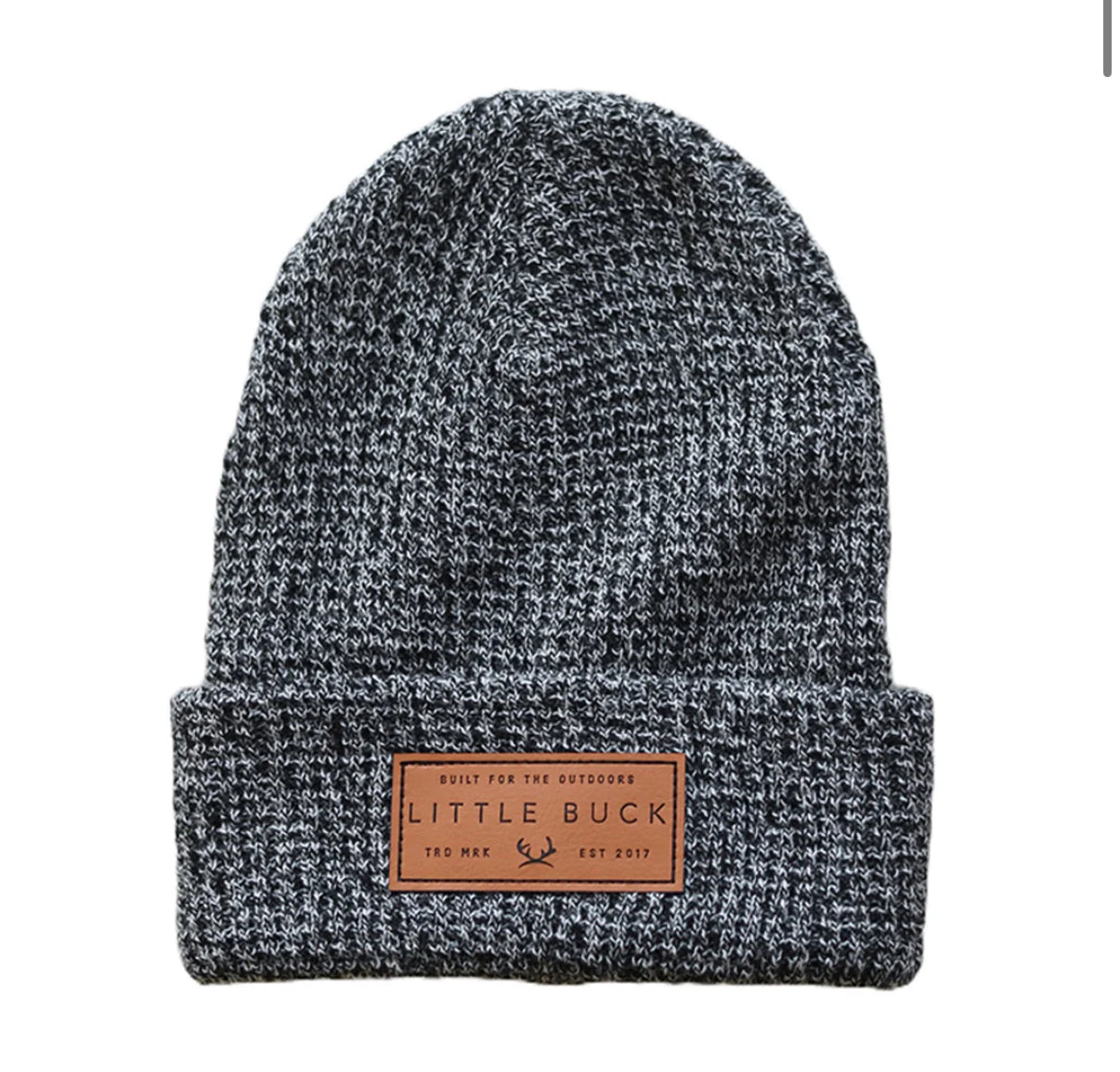 Little Buck - Waffle Cabin Beanie - Salt + Pepper