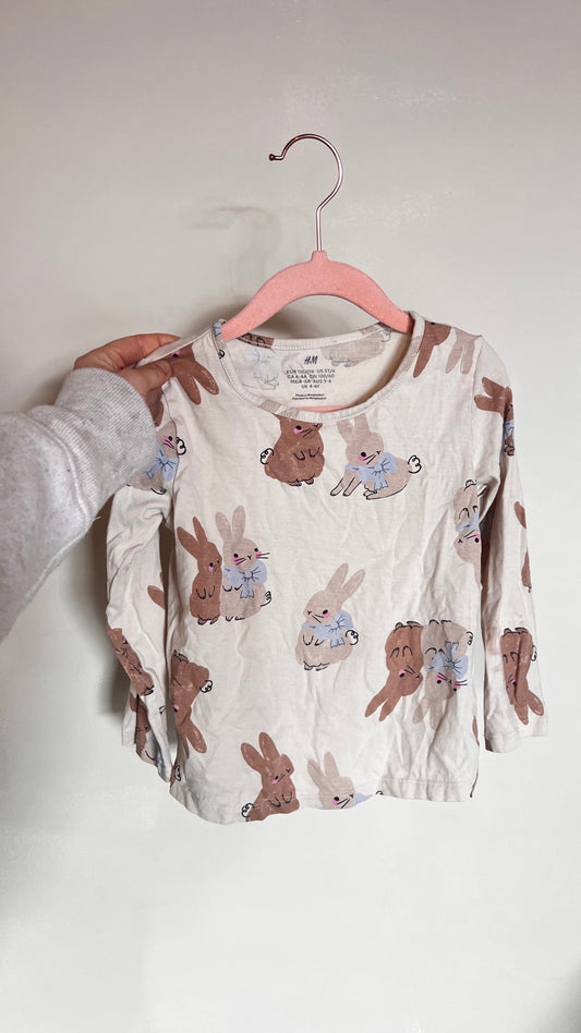 EM - Consignment - H&M Bunny Long Sleeve - 5/6Y