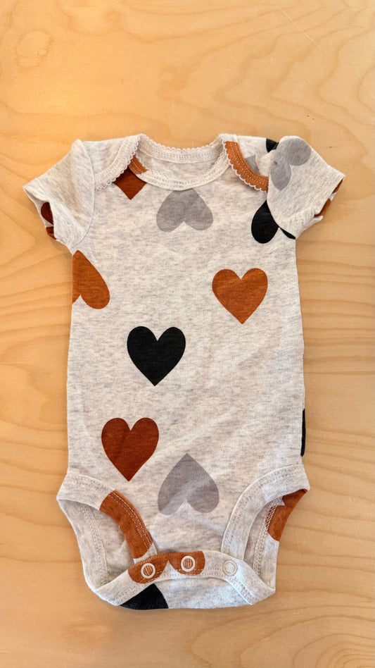 CC - Consignment - Carters Grey Hearts Bodysuit - Newborn