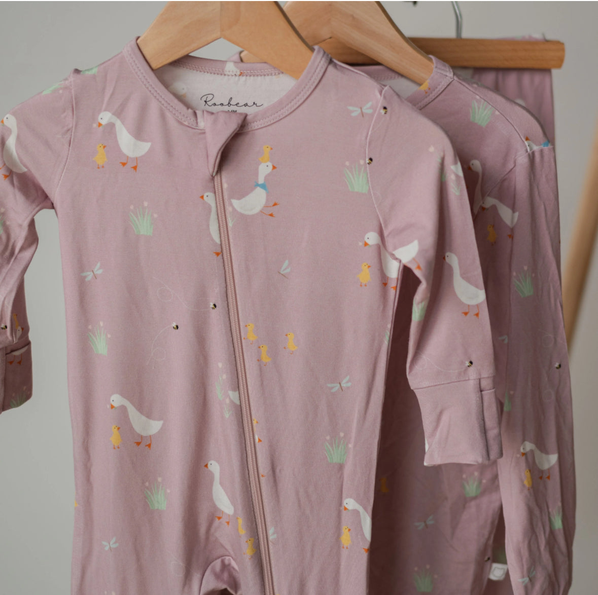 Roobear Kids - Little Hatchling Bamboo Sleeper - Petal Pink