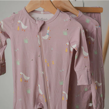 Roobear Kids - Little Hatchling Bamboo Sleeper - Petal Pink