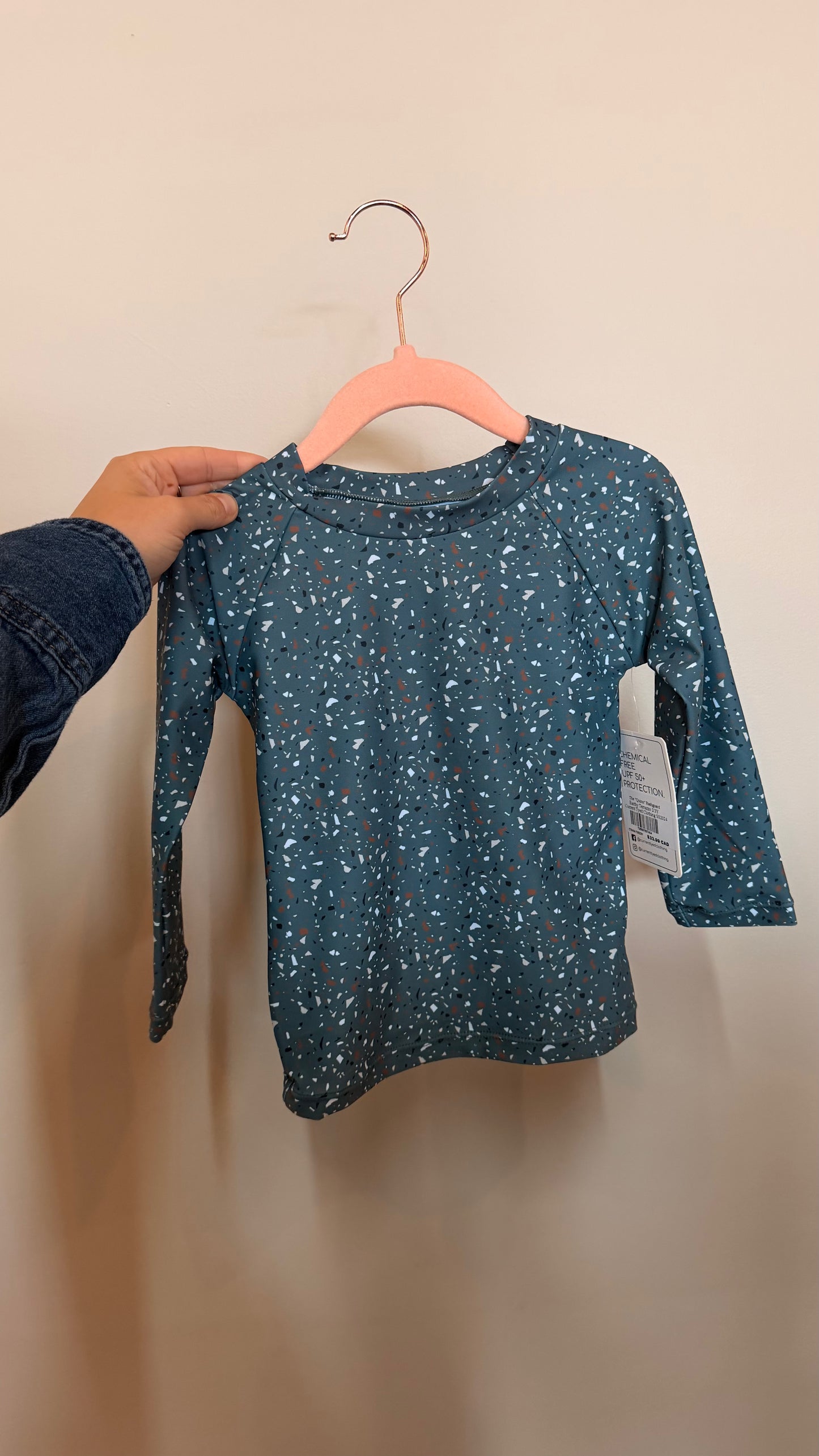 AB Consignment - NWT Current Tyed - The Quinn Rashguard Earthy Terrazzo 2/3Y