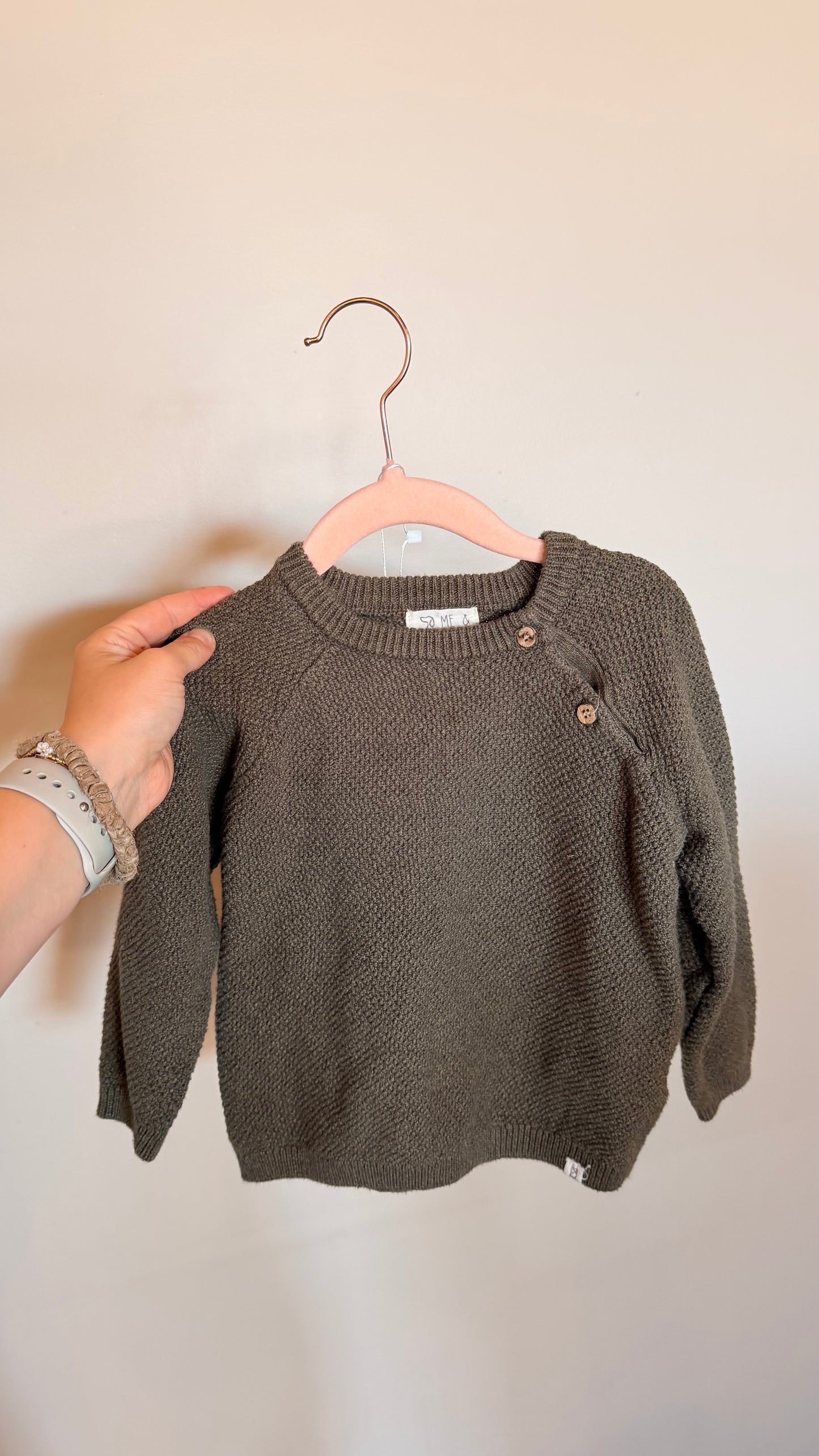 CM - Consignment - Me & Henry Green Knit - 2/3Y