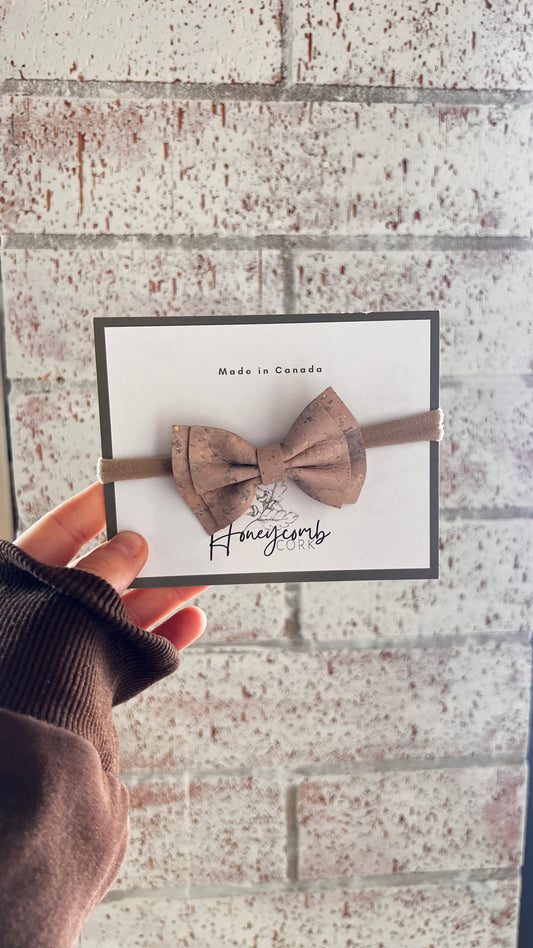 Honeycomb Cork - Molly Bow - Headwrap - Beige