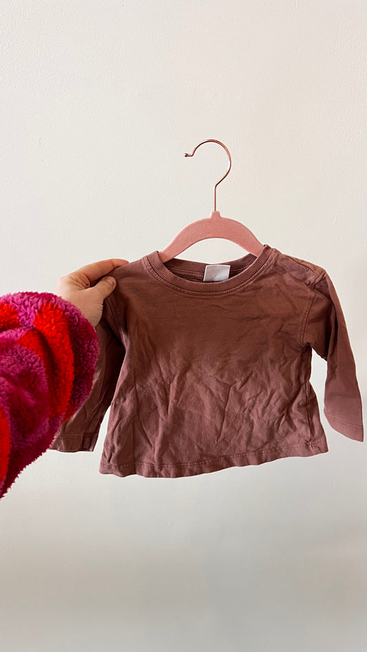 KD - Consignment - H&M Salmon Long Sleeve 9-12m