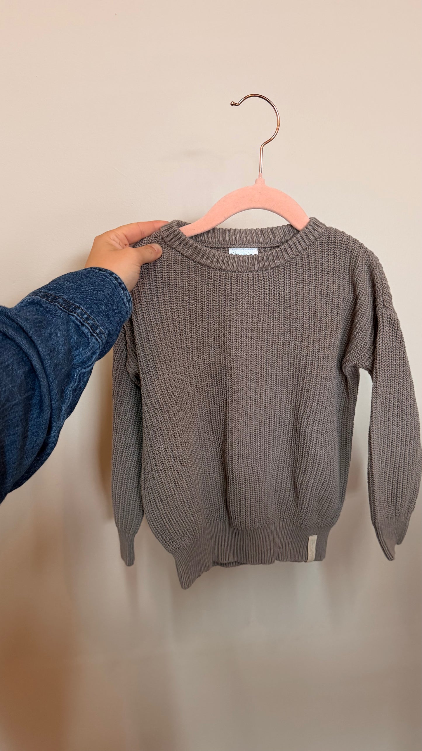 AB Consignment - Jax and Lennon Grey Knit Sweater 3-4Y
