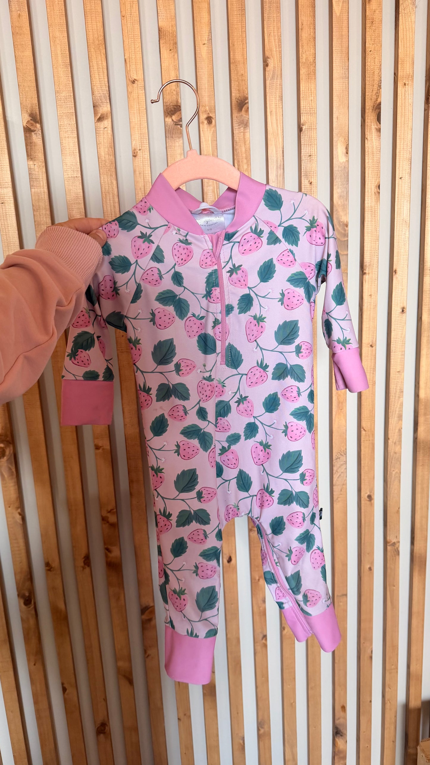 CC - Consignment - Honeysuckle Swim Company - Strawberry Swimsuit - 6-12m