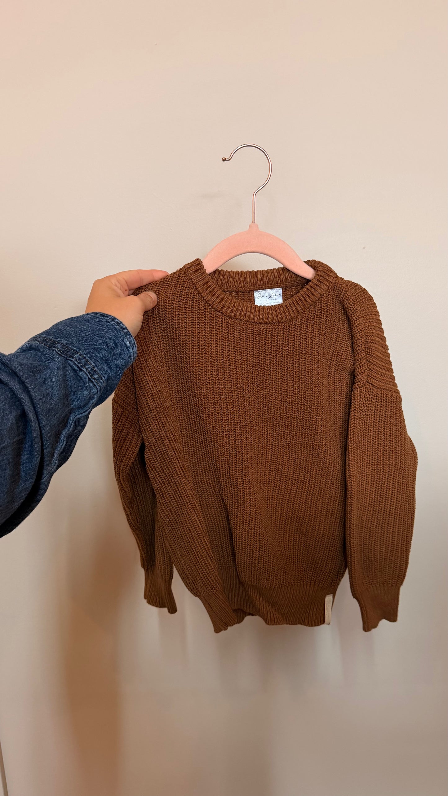 AB Consignment - Jax & Lennon Brown Knit Sweater 3/4Y