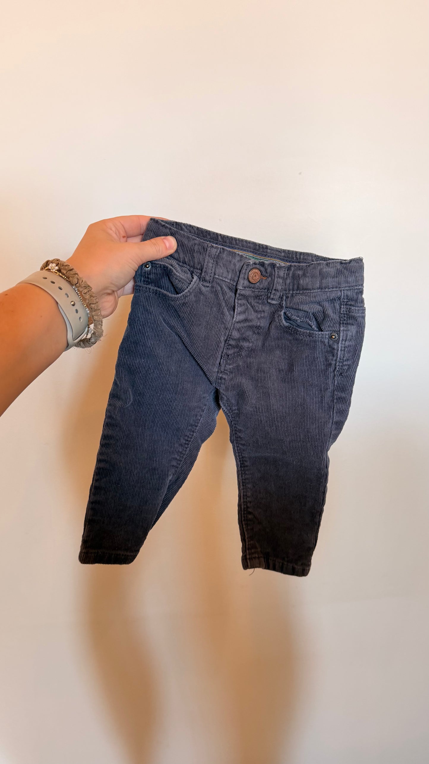 CM Consignment - Zara Grey Corduroy  Boy Pants 3-6M