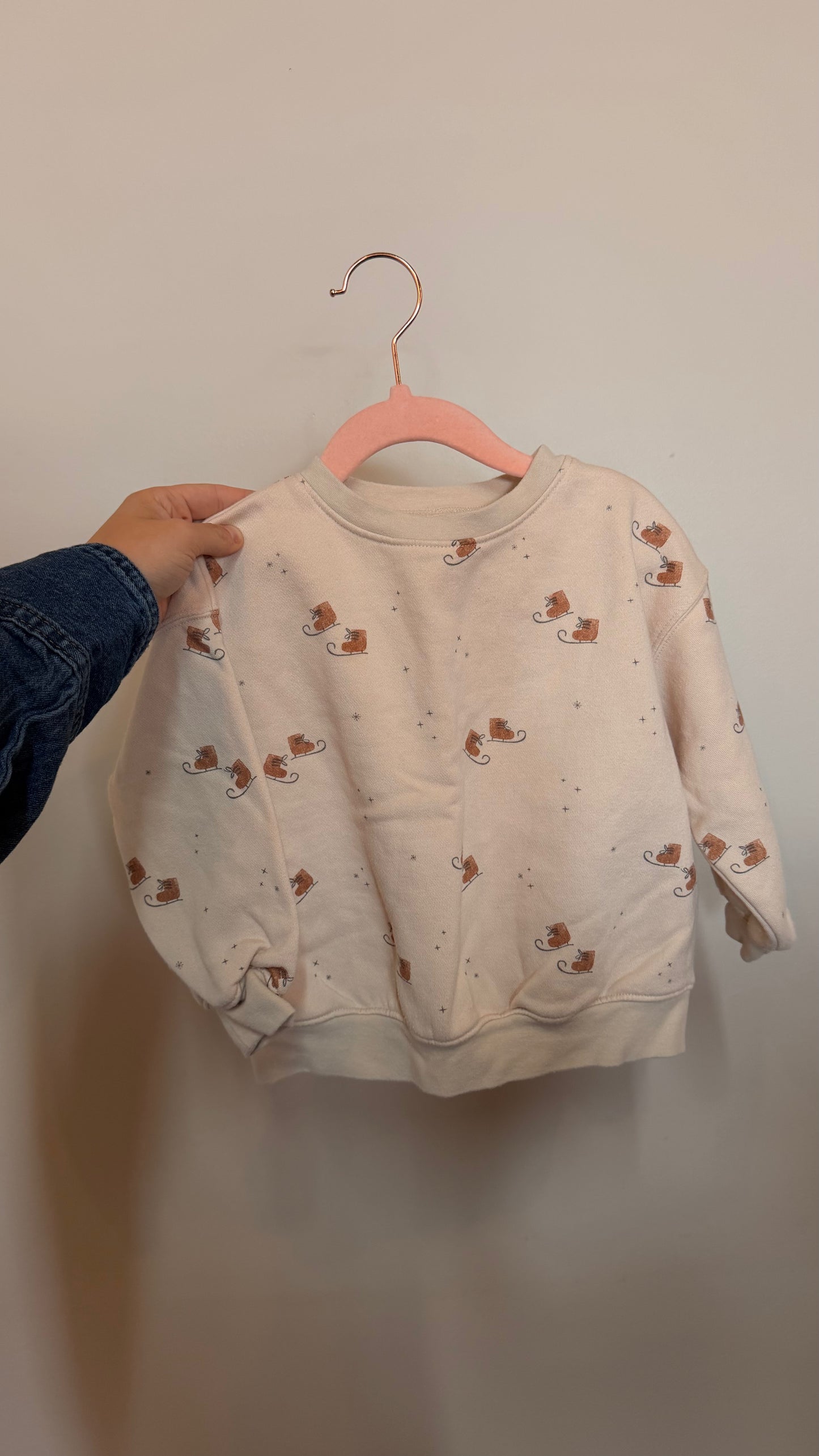 AB Consignment - Rylee & Cru - Beige Skater Crewneck 18-24M