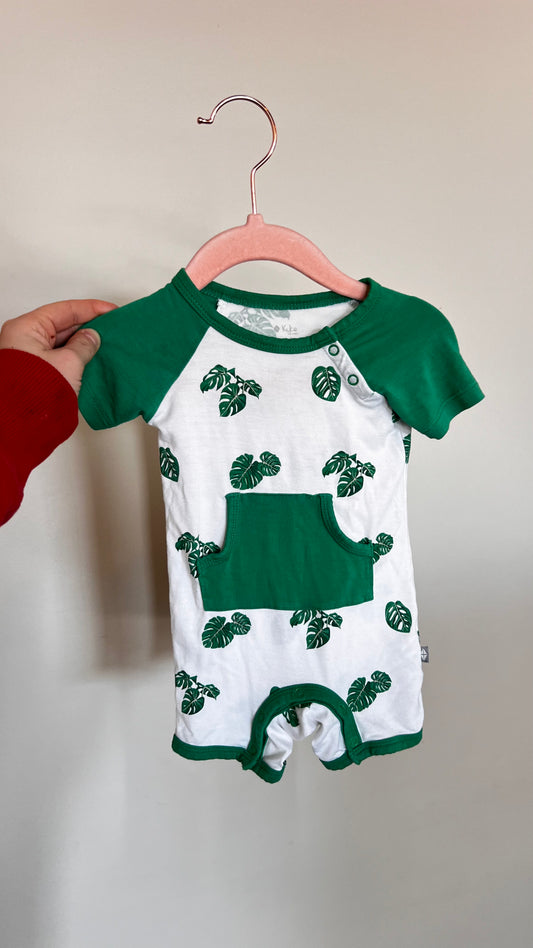 KB - Consignment - Kyte Baby Monstera Romper - 3-6M