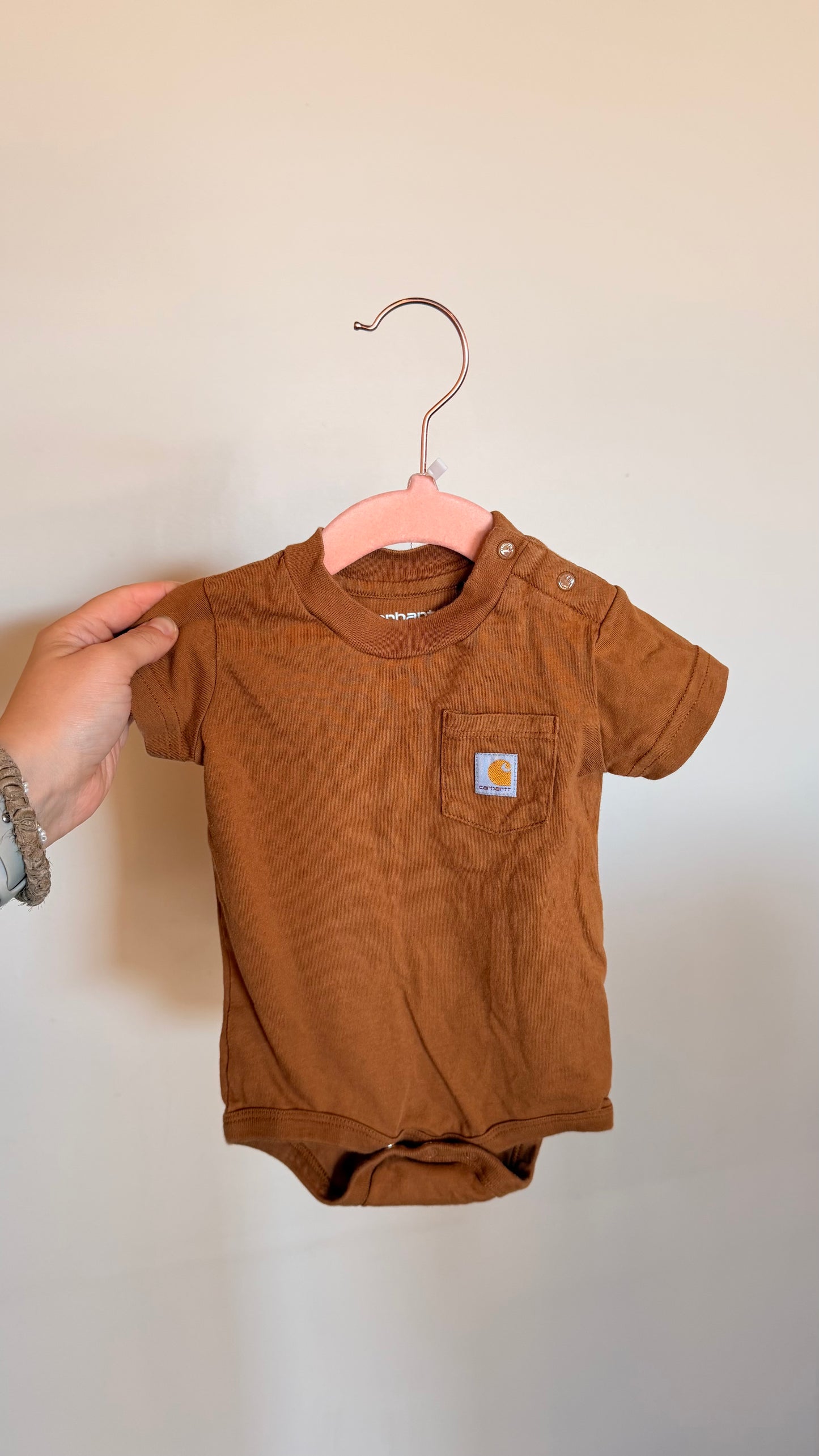 CM - Consignment - Carhartt Brown Bodysuit - 6M