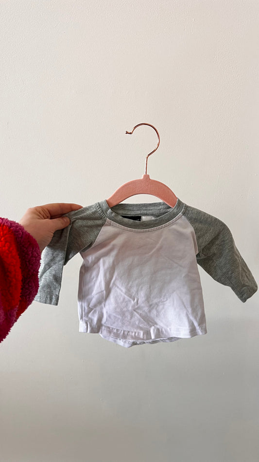 KD - Consignment - Little Bipsy Blue & White Long Sleeve 0-3M