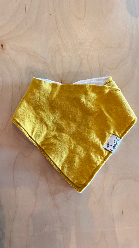 AM - Consignment - Copper Pearl Mustard Drool Bib