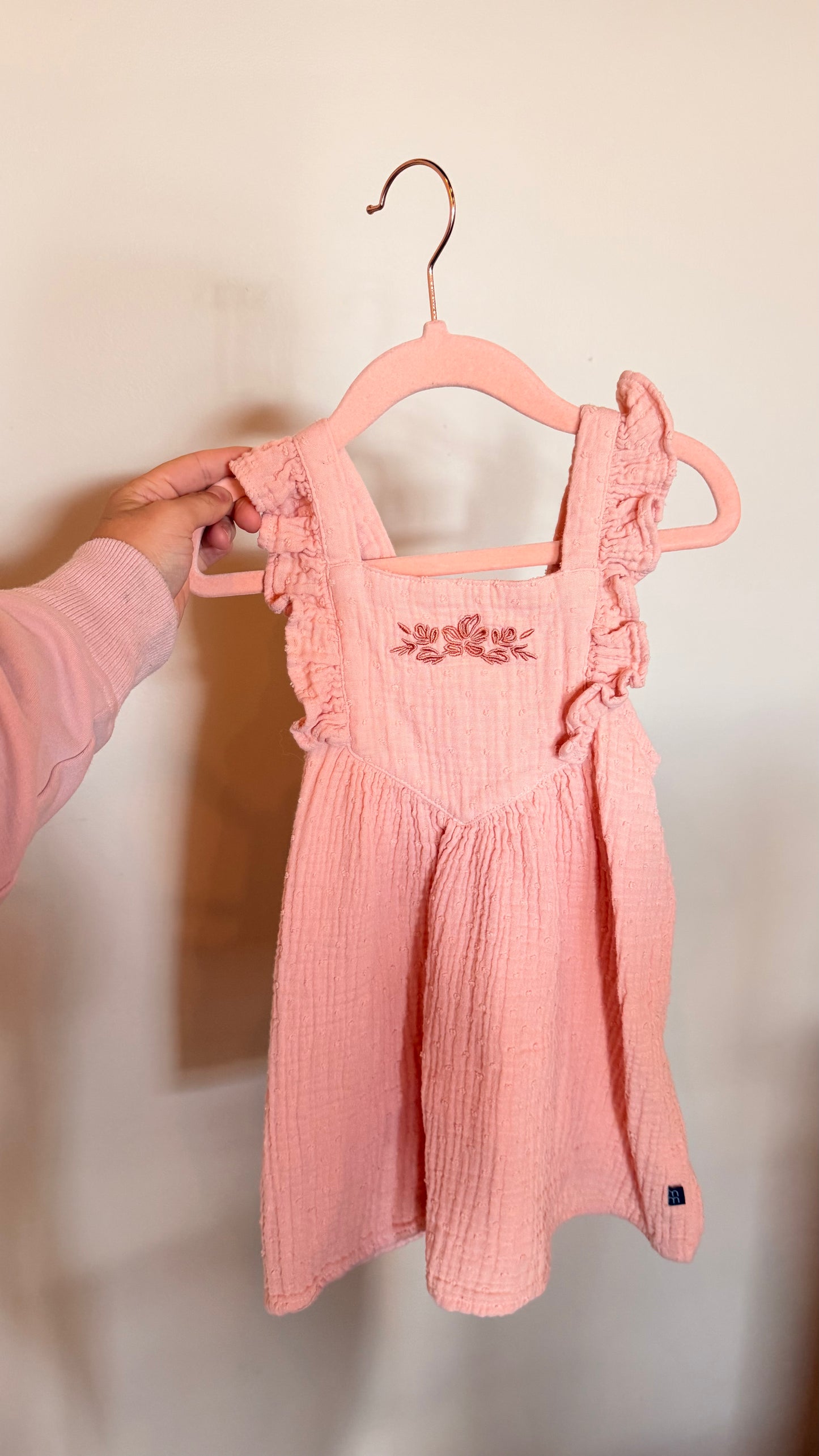 SJ - Consignment - Little Moments - Pink Muslin Dress 24M
