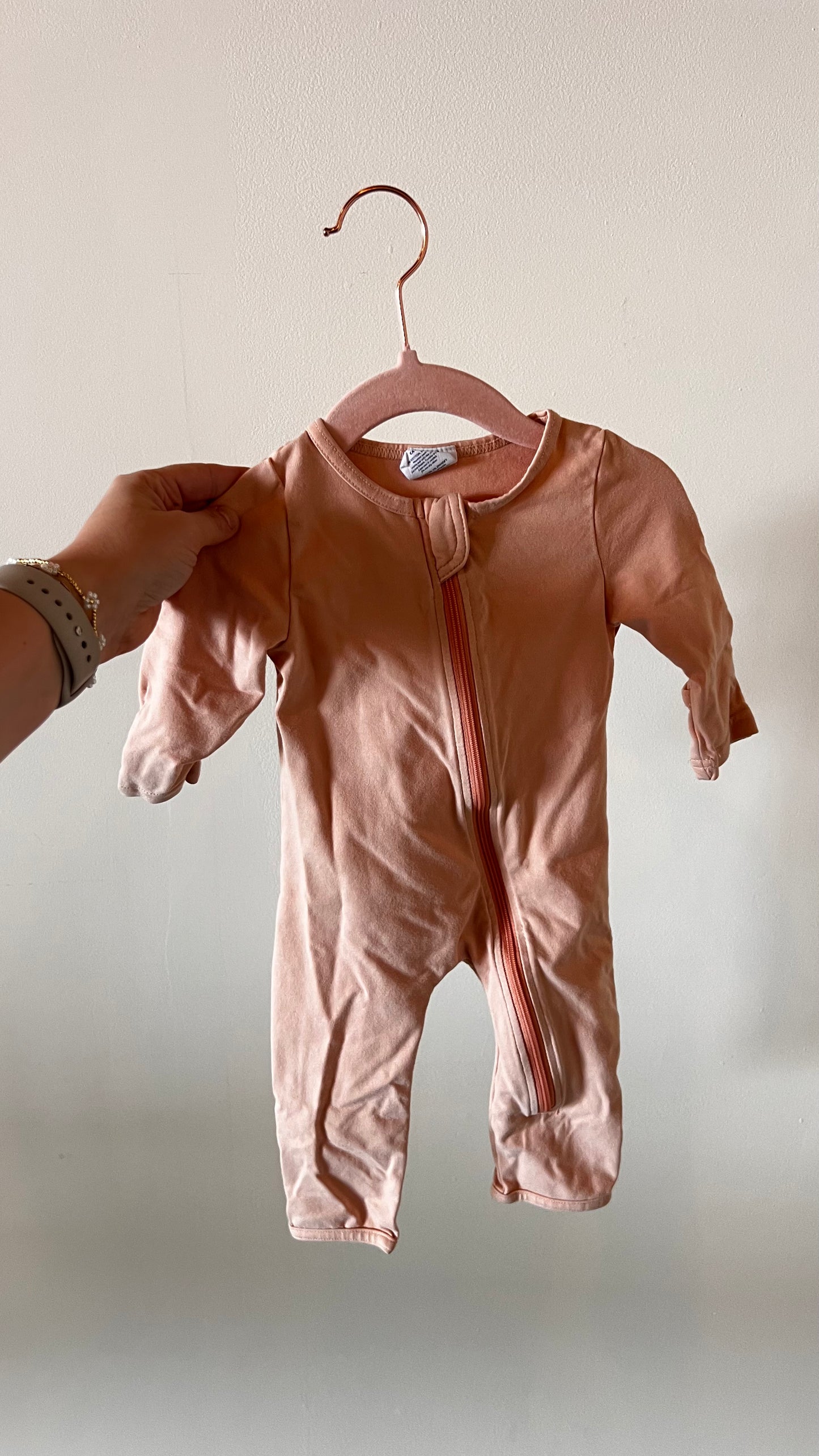 KRH - Consignment - PK Beans Pink Romper 3-6M