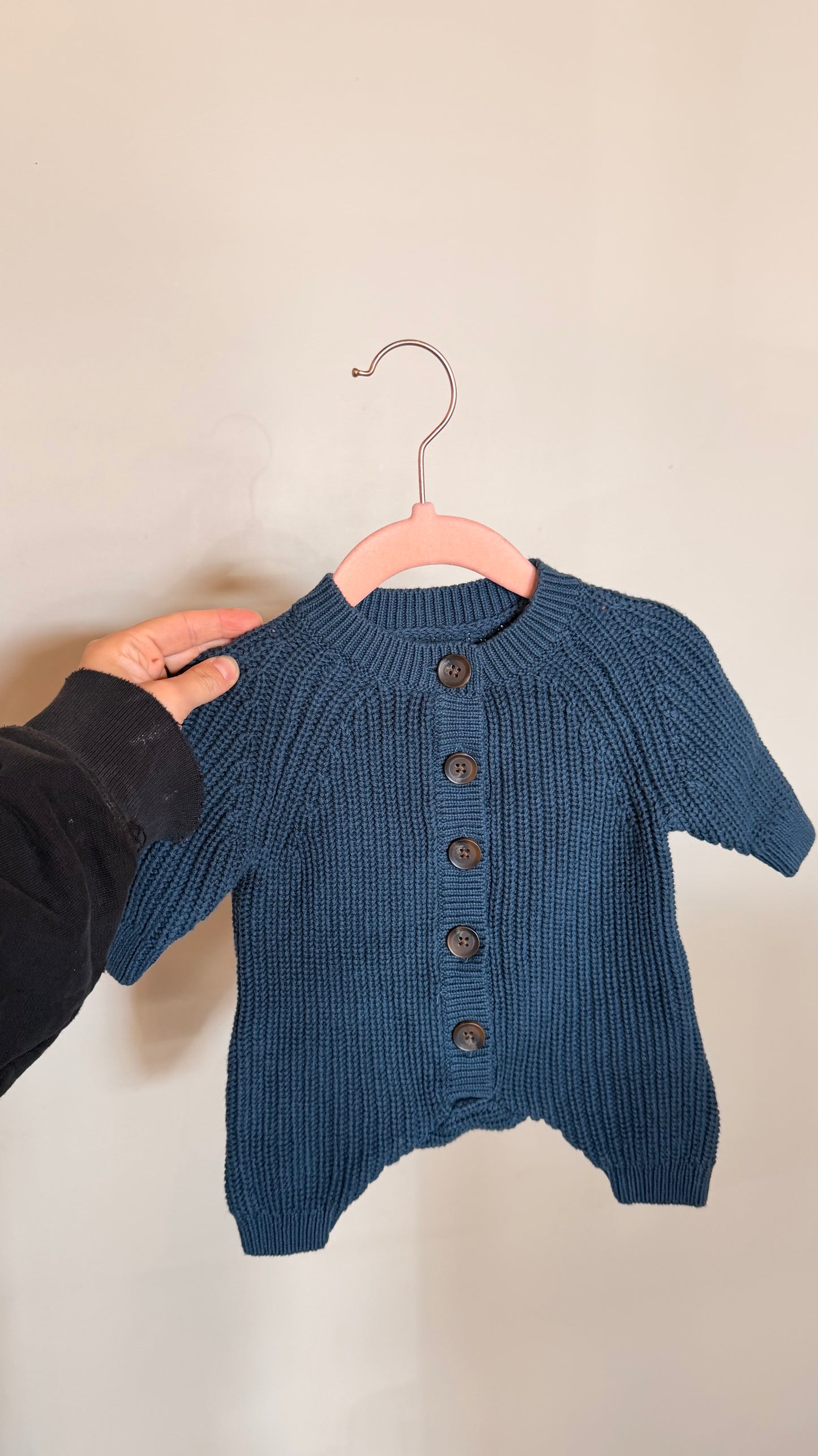 BB Consignment - Amazon Essentials - Blue Knit Romper - Newborn