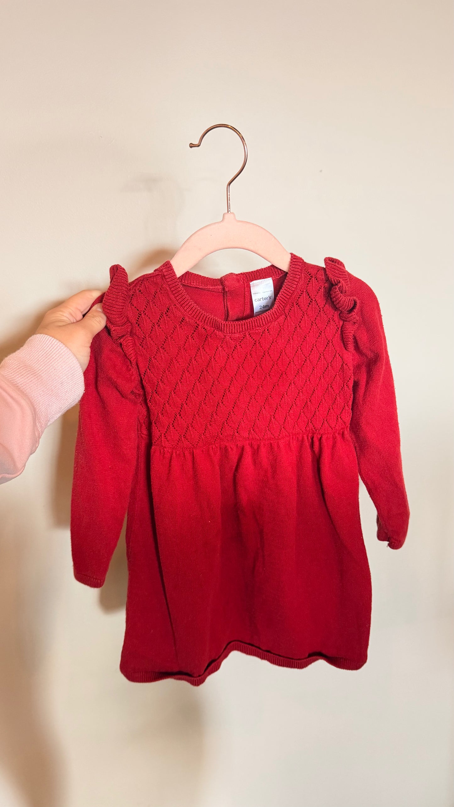 CD - Consignment - Carters - Red Dress w/ Bloomers24M