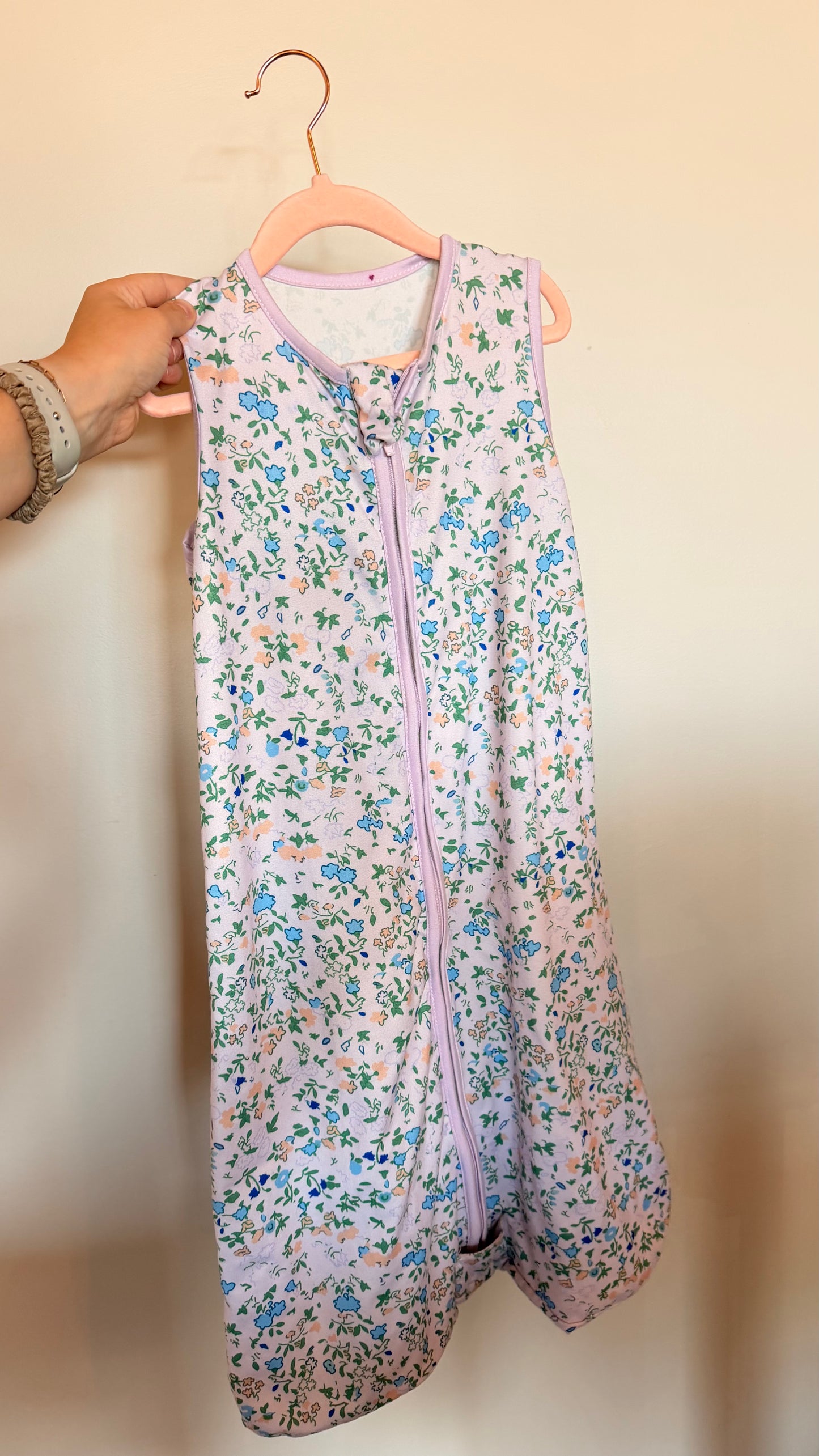 AL - Consignment - Lilac Floral Sleep Sack - No Brand/Size