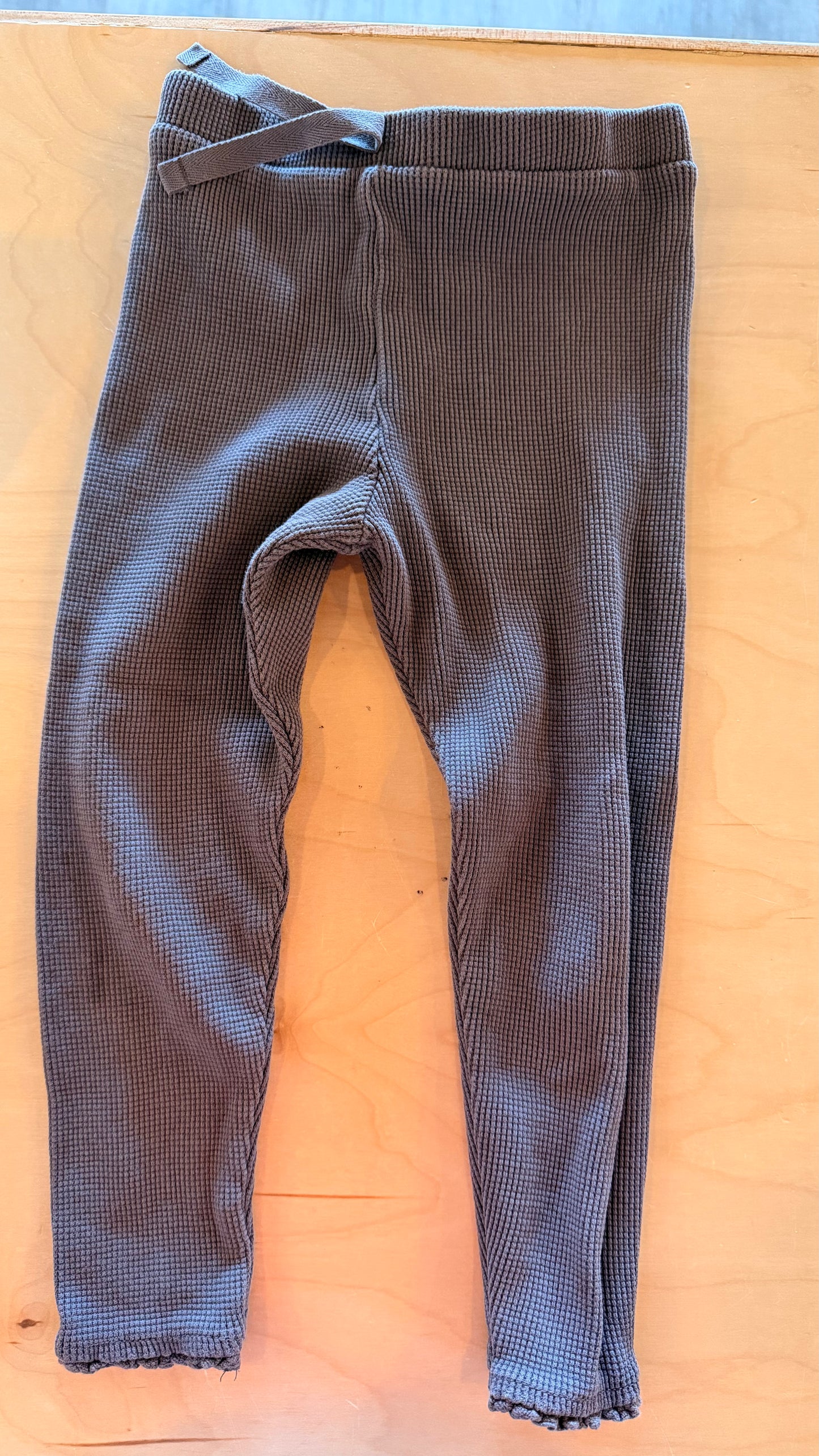 RJ - Consignment - Zara Charcoal Waffle Girl Pants - 3Y