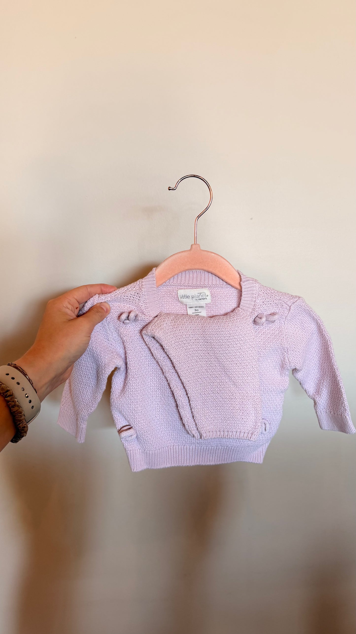 GR - Consignment - Little Planet - Lilac Knit Bow Two Piece Set - 3M
